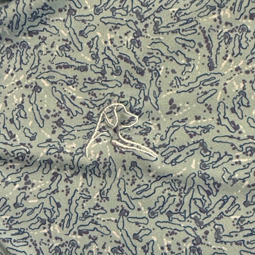 Rhoback Light Blue Patterned Polo - image 3